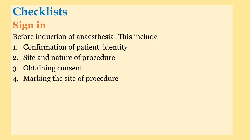 checklists sign in before induction