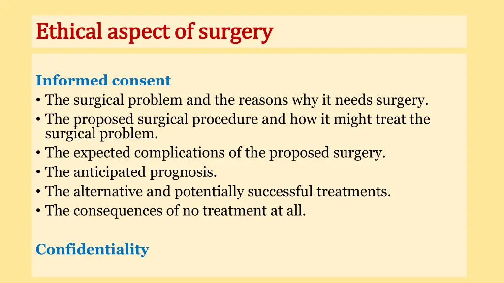 ethical aspect of surgery ethical aspect