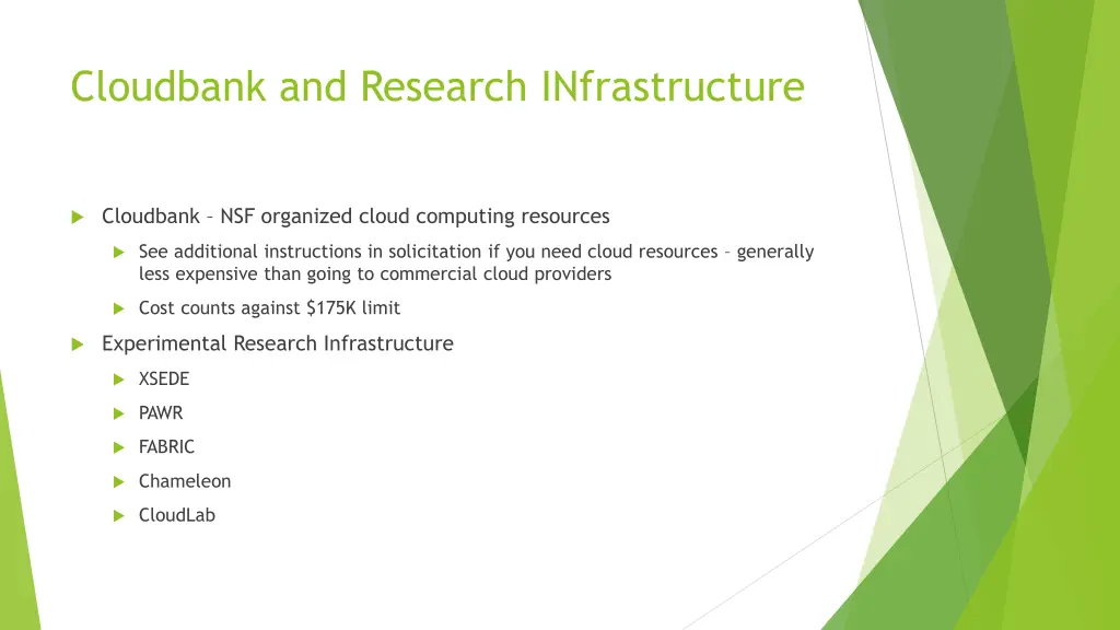 cloudbank and research infrastructure