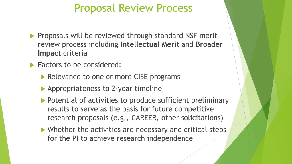 proposal review process