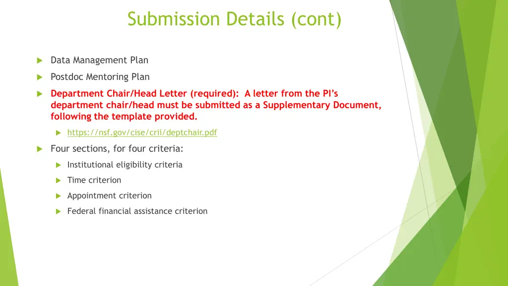 submission details cont