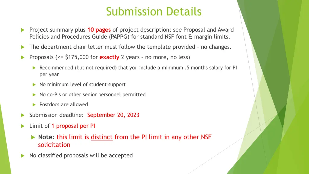 submission details