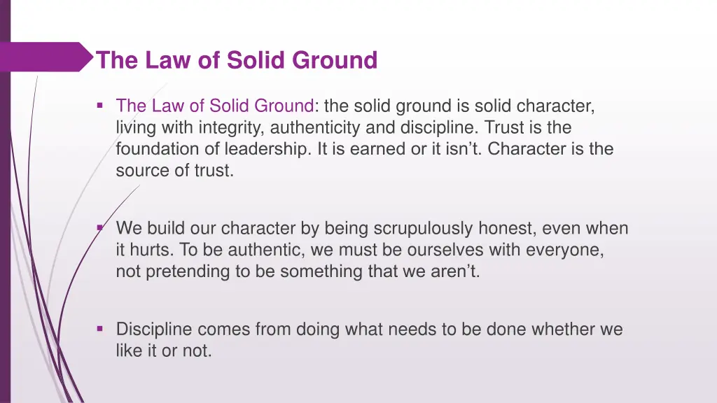 the law of solid ground