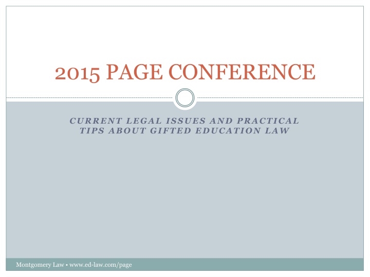 2015 page conference