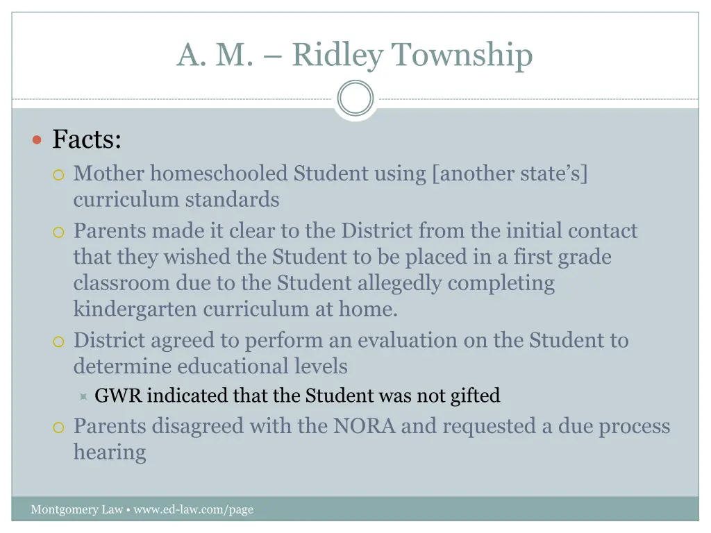 a m ridley township 1