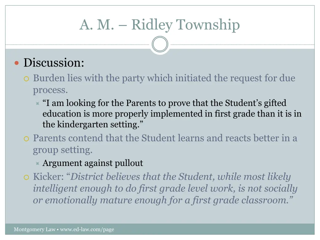 a m ridley township 3