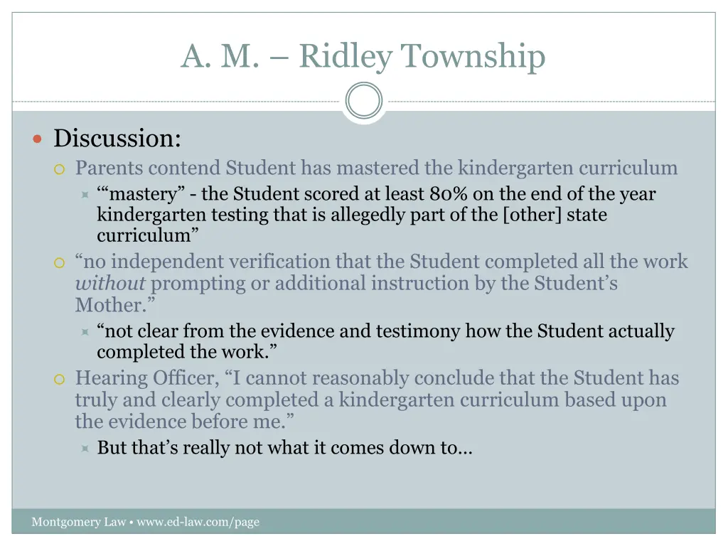 a m ridley township 4