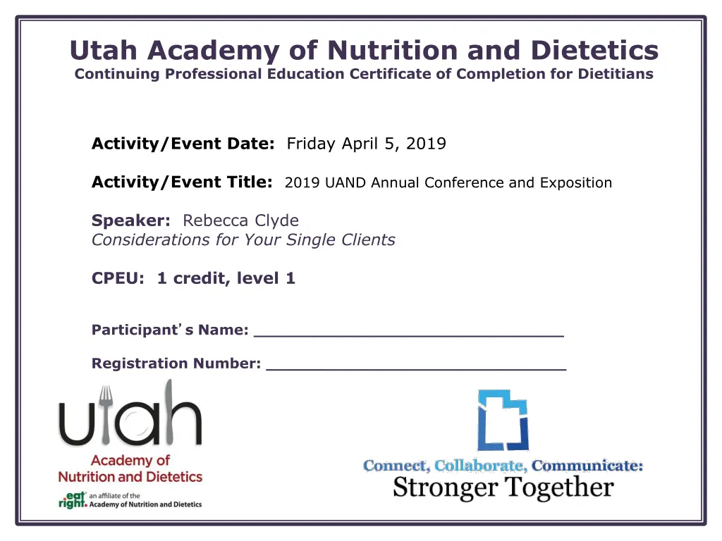 utah academy of nutrition and dietetics 8