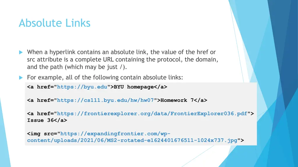 absolute links 1