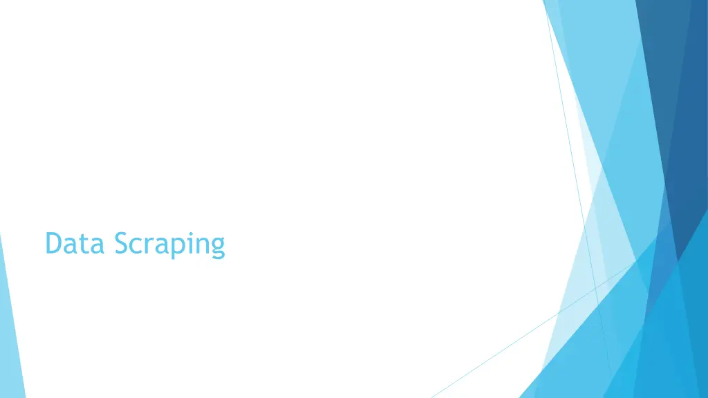 data scraping