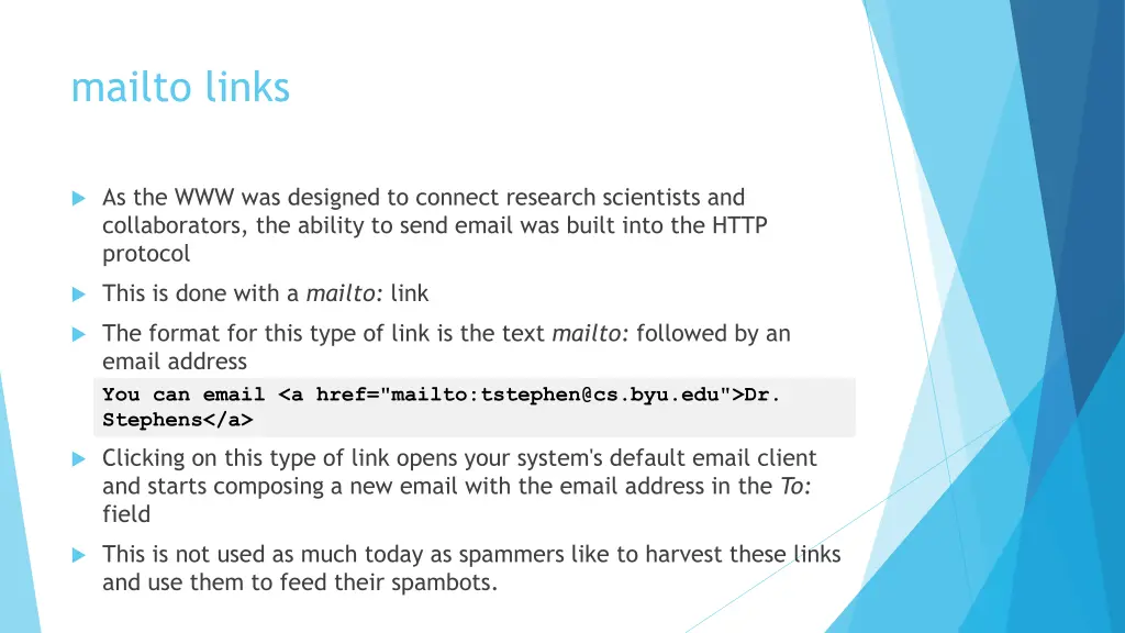 mailto links 1