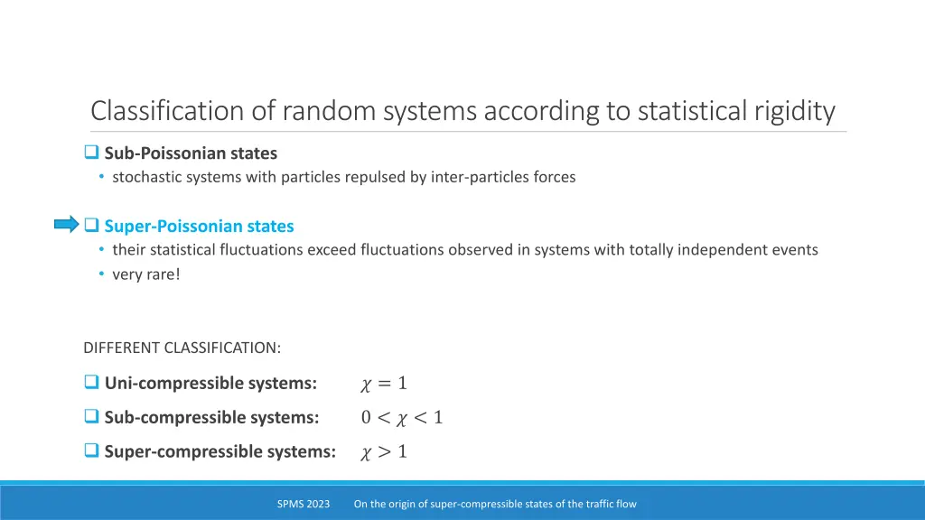 classification of random systems according 1