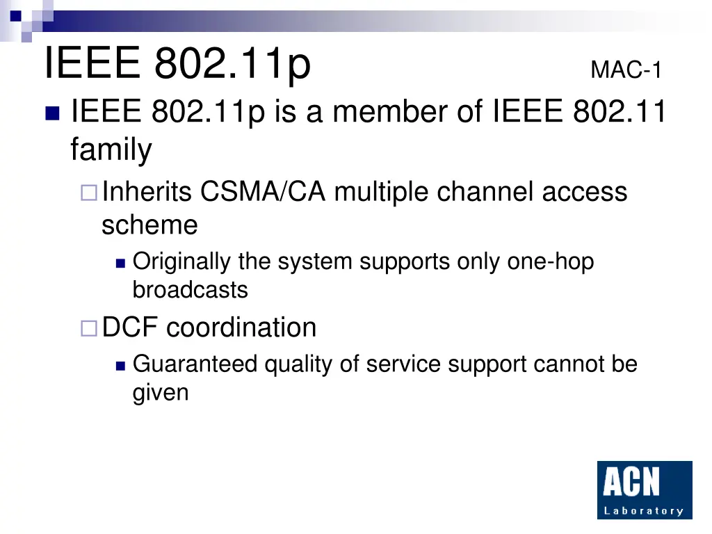 ieee 802 11p mac 1 ieee 802 11p is a member
