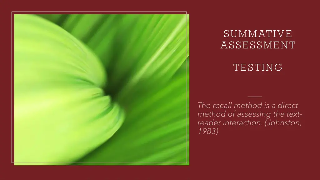 summative assessment