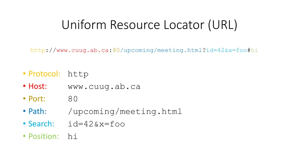 uniform resource locator url