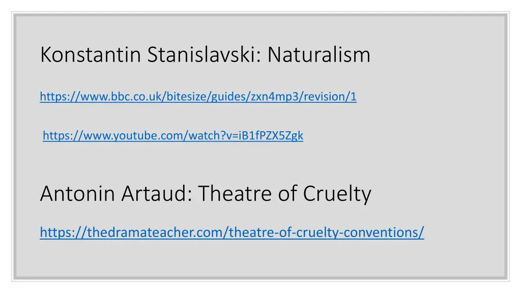 konstantin stanislavski naturalism