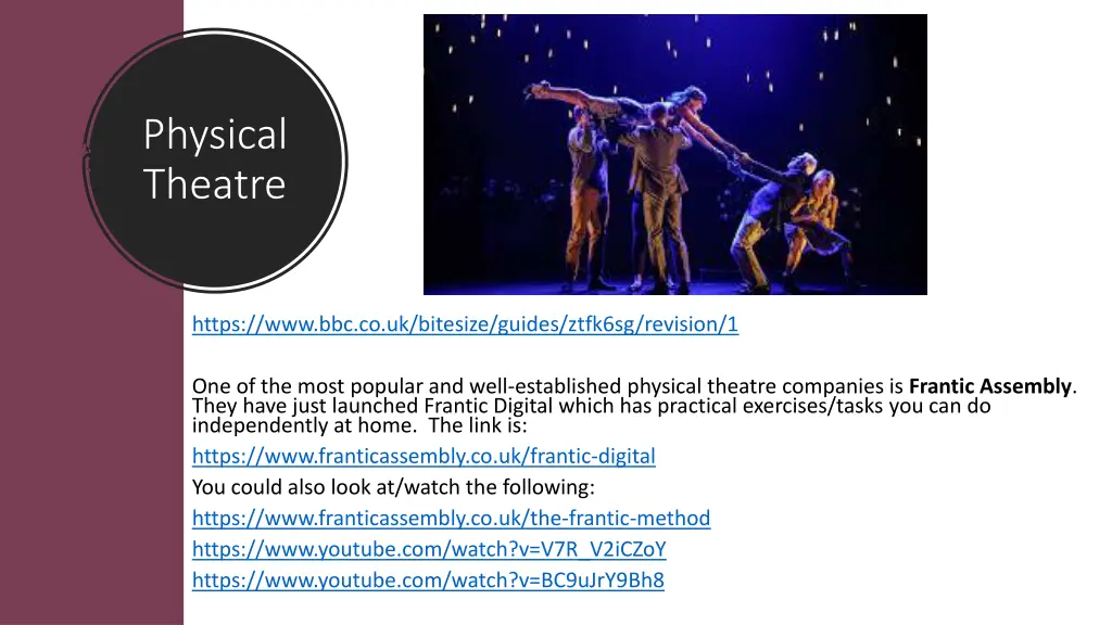 physical theatre