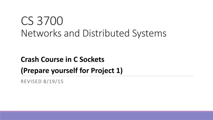 cs 3700 networks and distributed systems