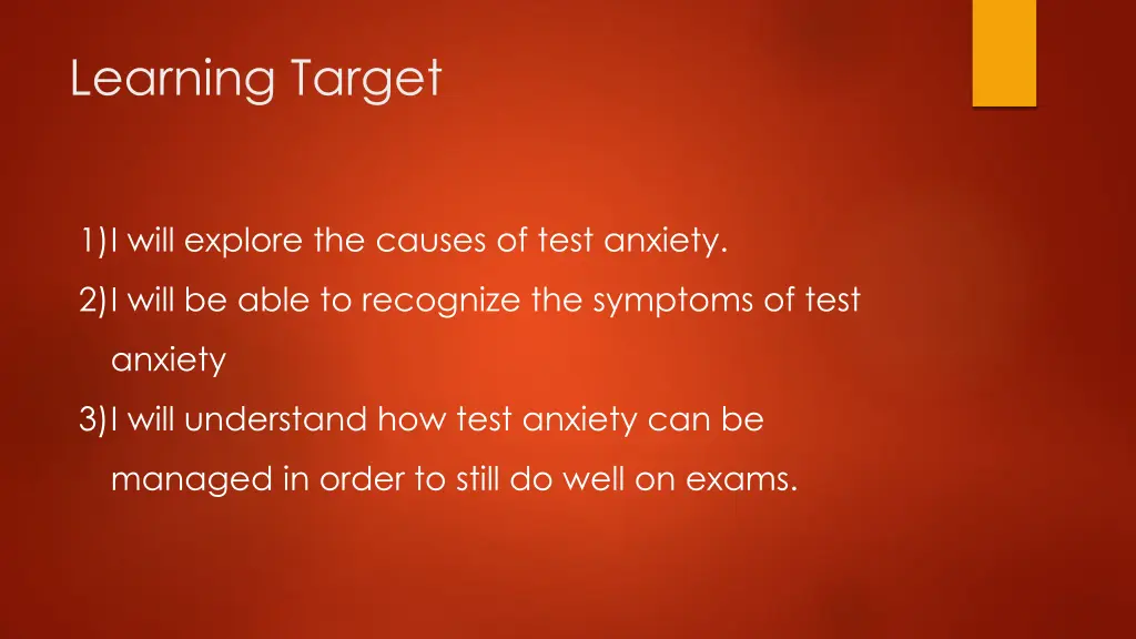 learning target 1