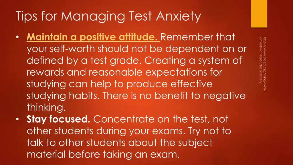 tips for managing test anxiety 1