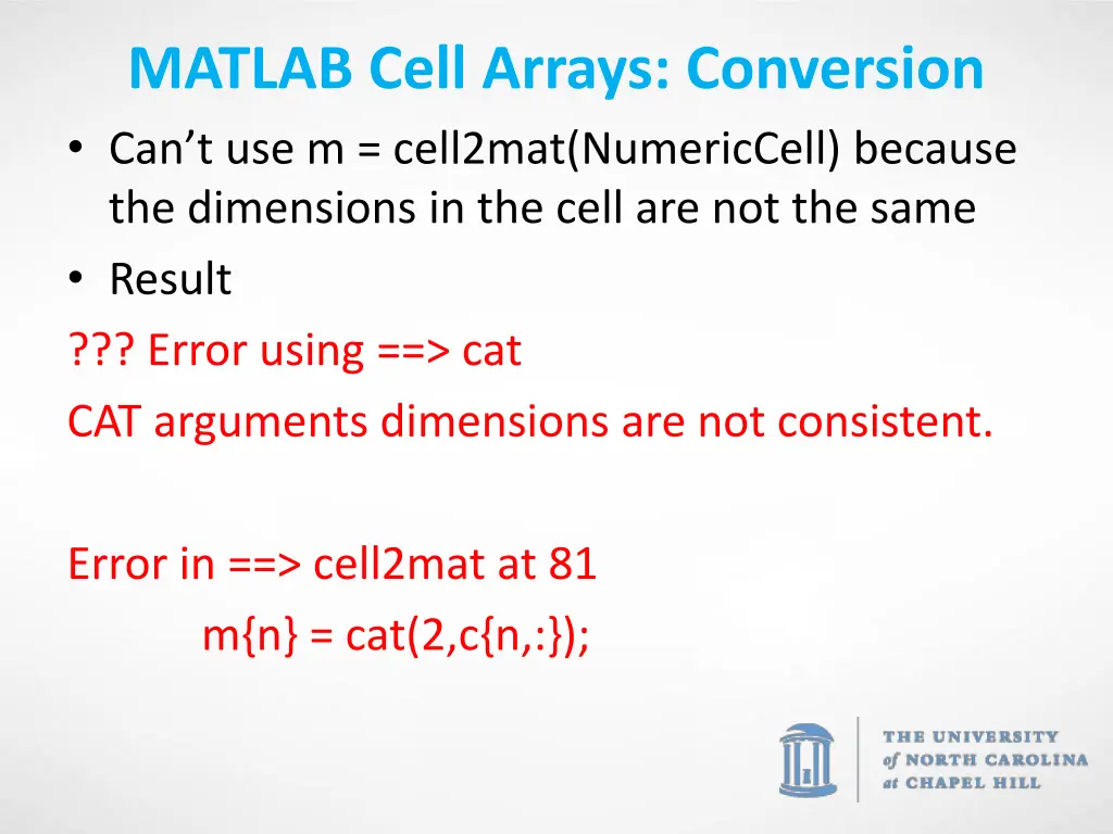 matlab cell arrays conversion 1