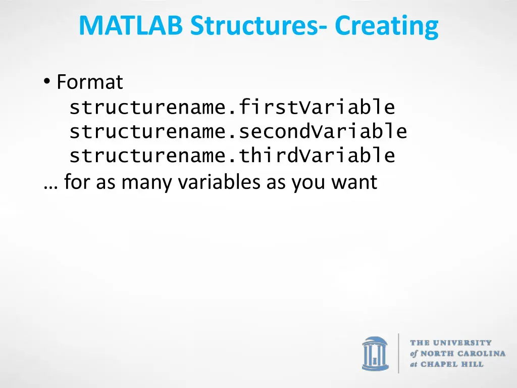 matlab structures creating