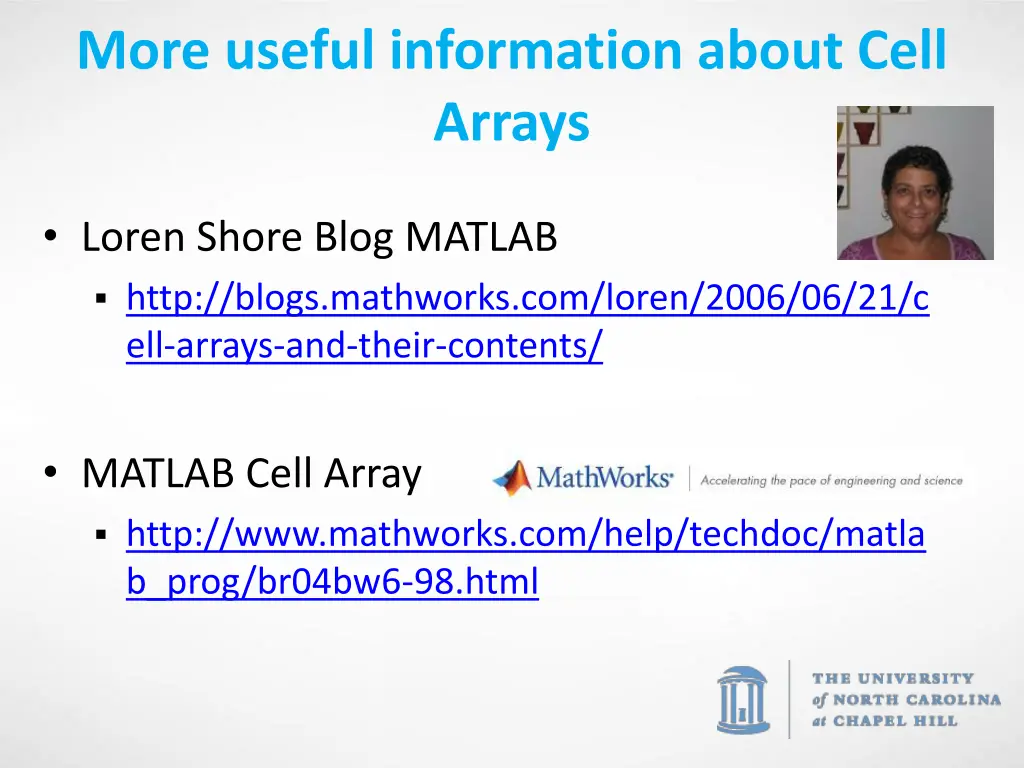 more useful information about cell arrays