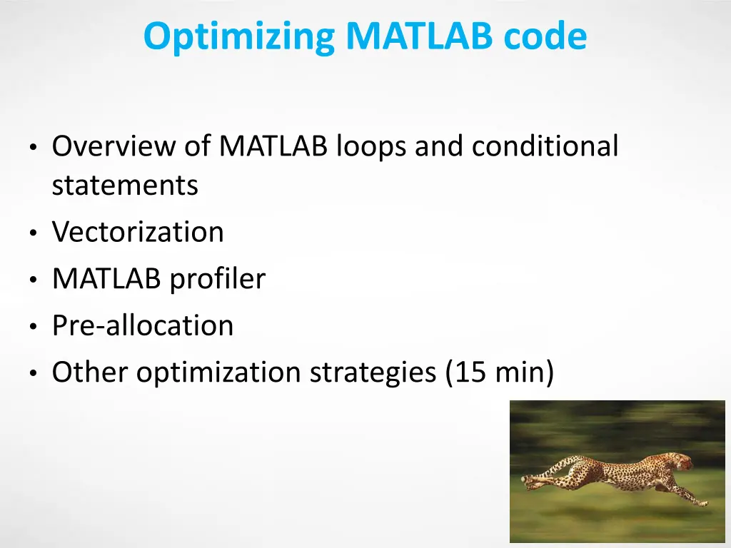 optimizing matlab code 1