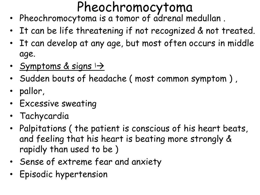 pheochromocytoma