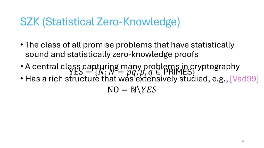 szk statistical zero knowledge