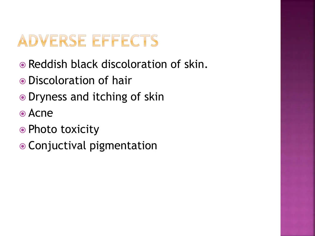 adverse effects 1