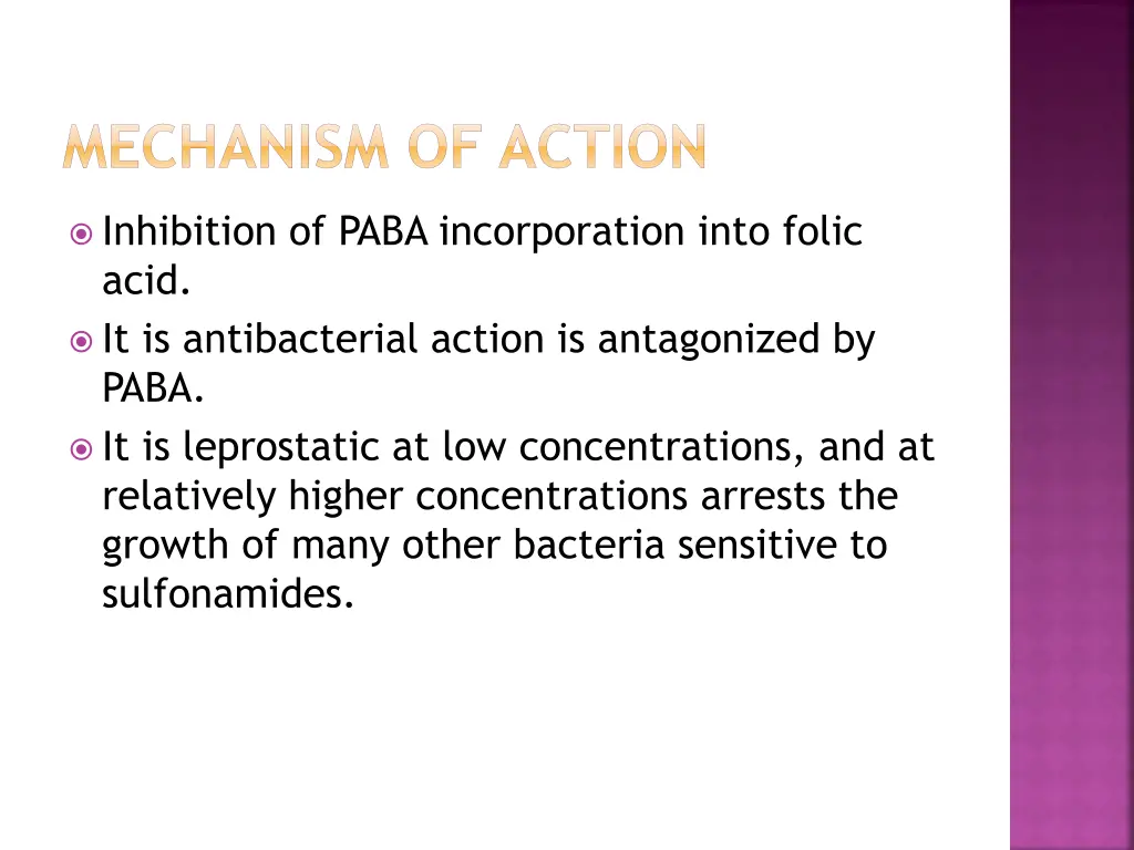 mechanism of action