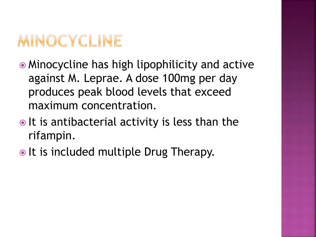 minocycline