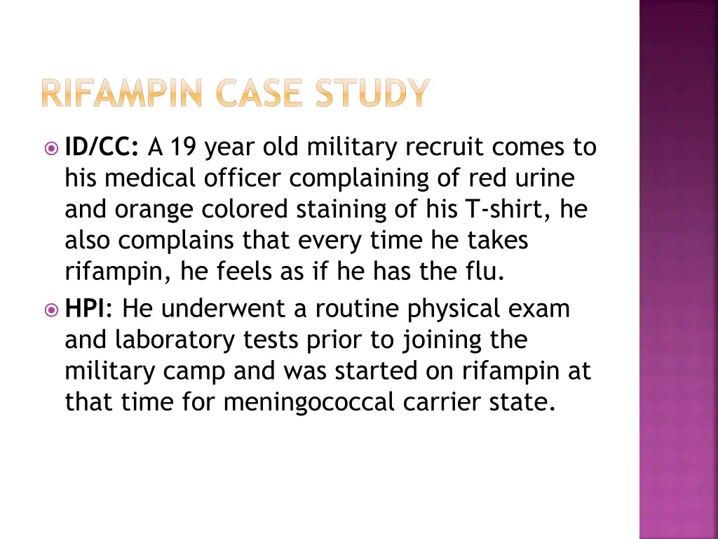 rifampin case study
