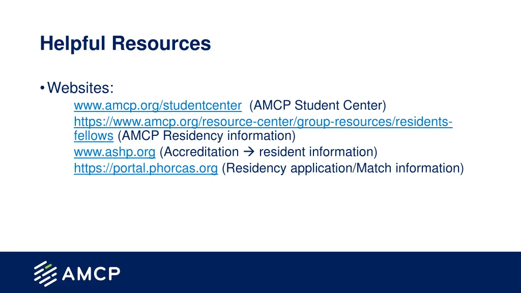 helpful resources