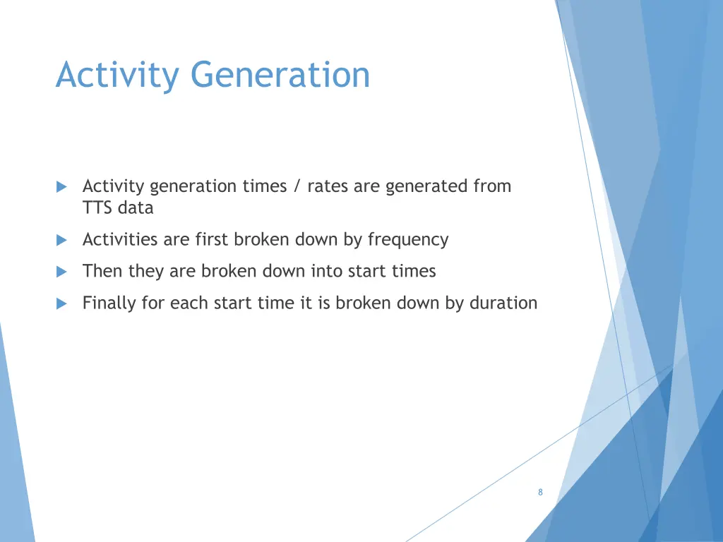 activity generation