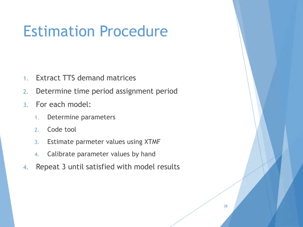 estimation procedure