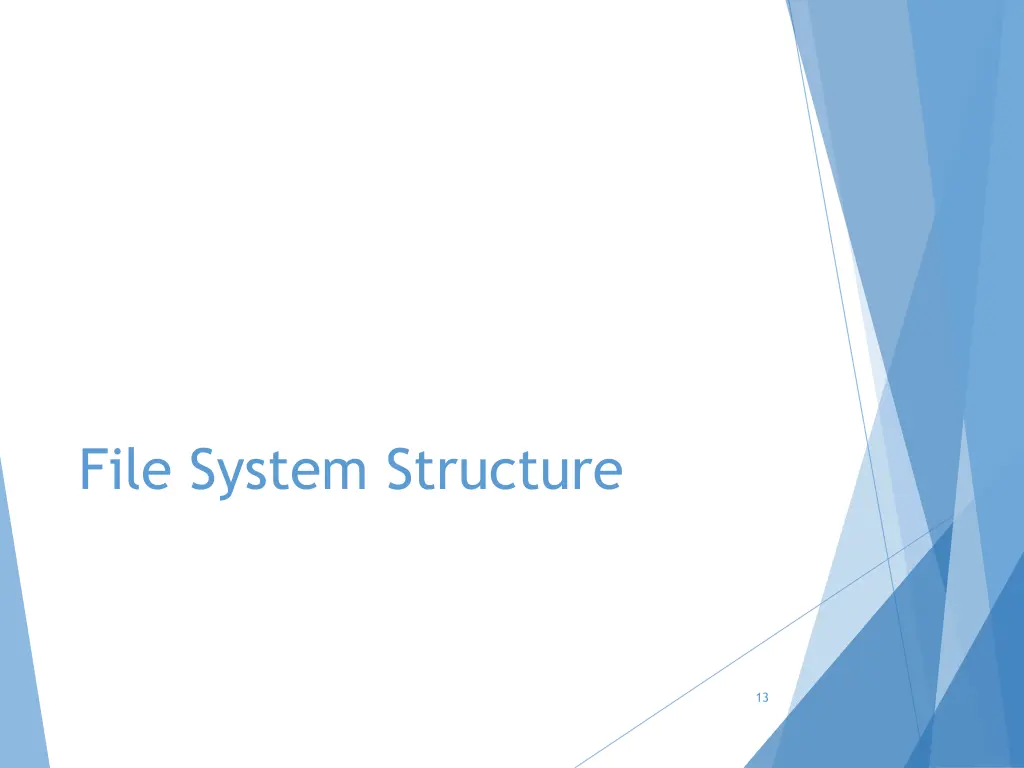 file system structure