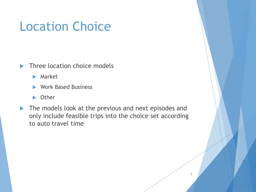 location choice