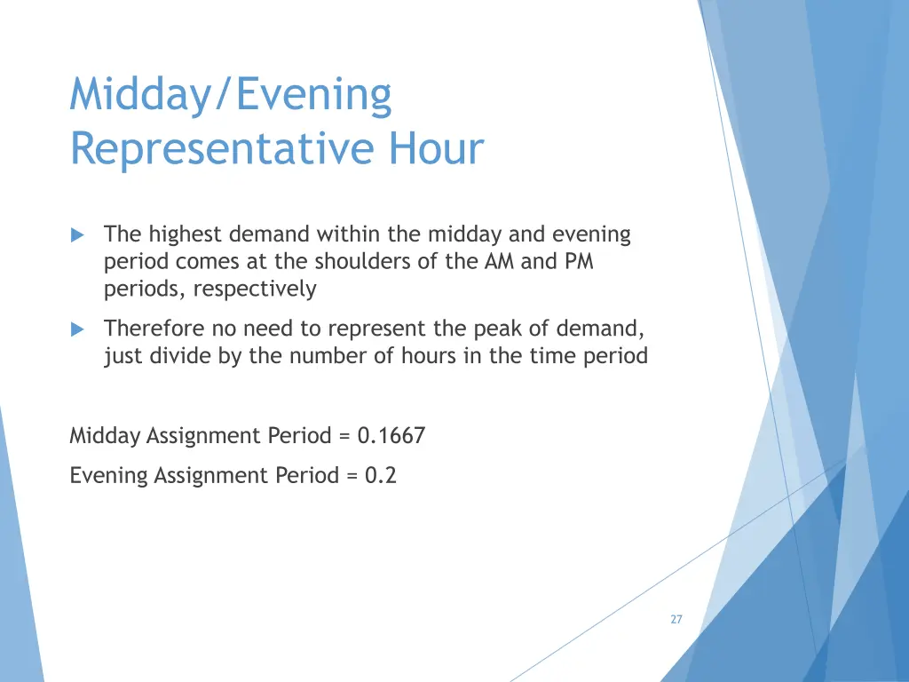 midday evening representative hour