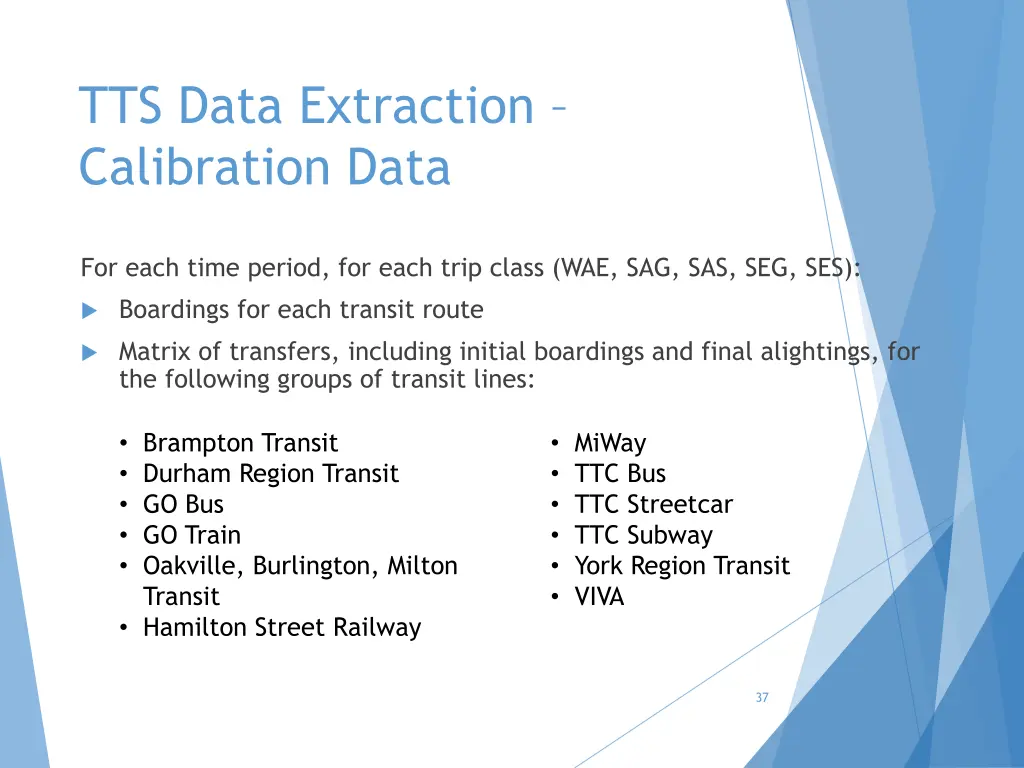 tts data extraction calibration data