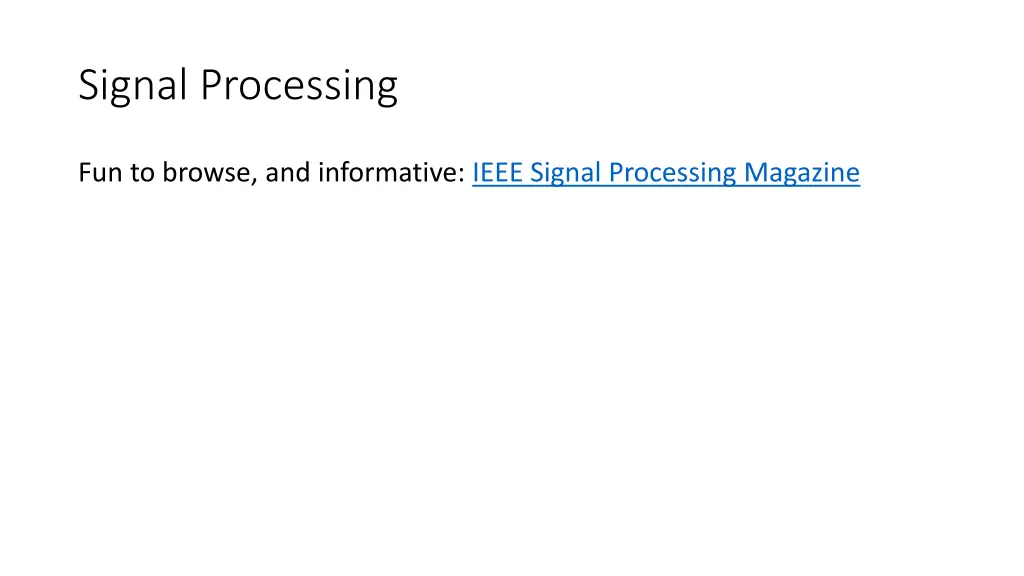 signal processing 1