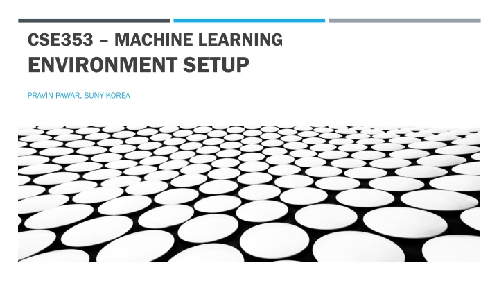 cse353 machine learning environment setup