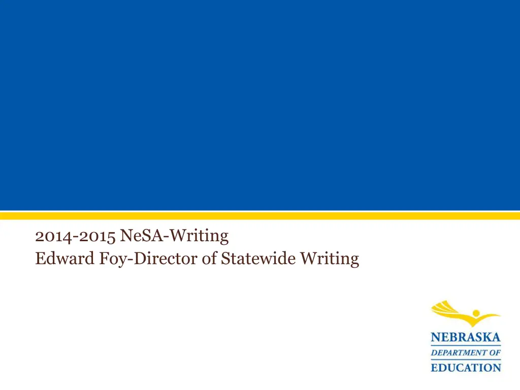 2014 2015 nesa writing edward foy director
