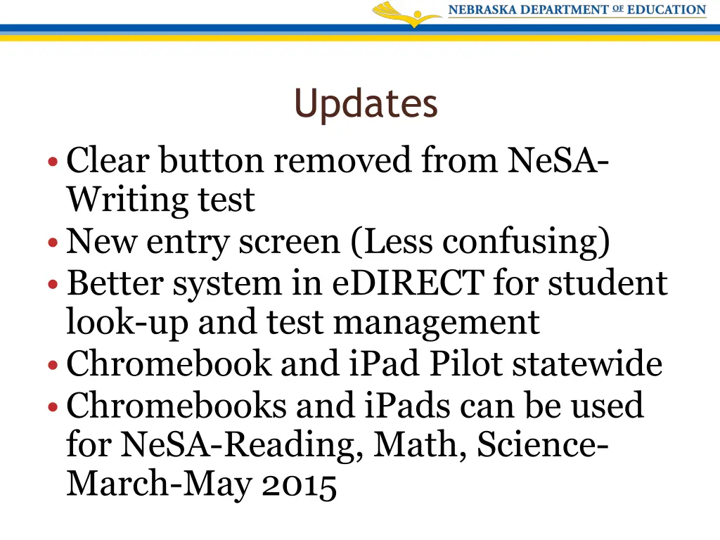 updates