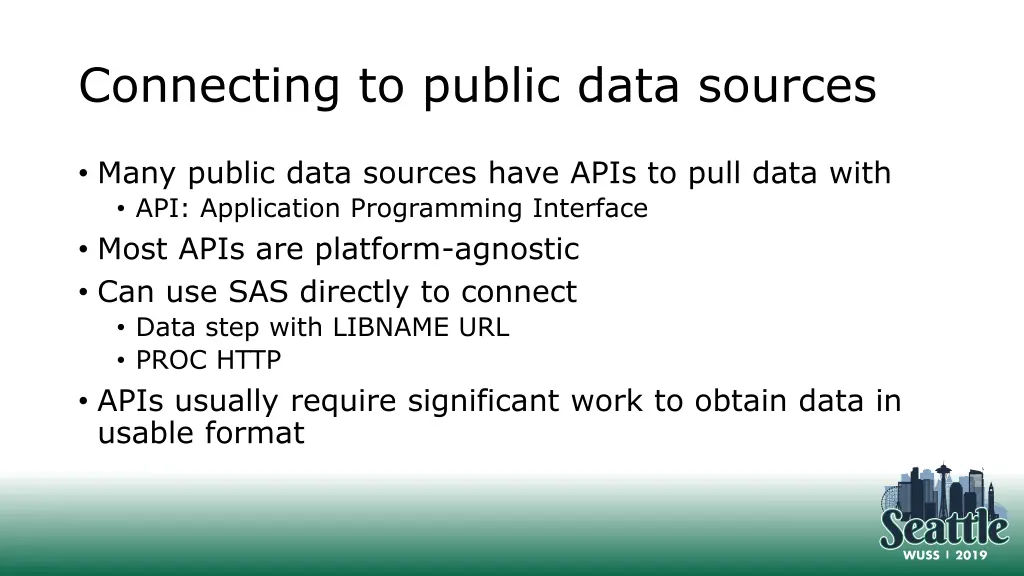 connecting to public data sources