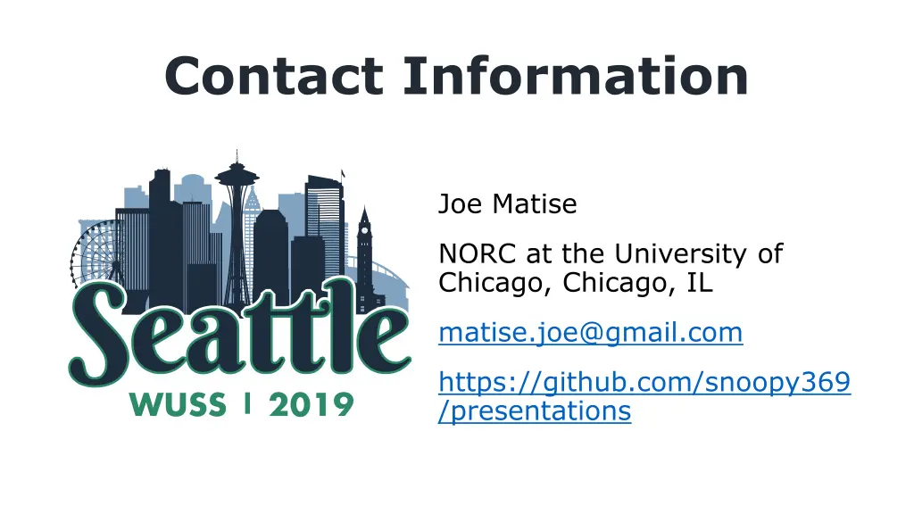contact information