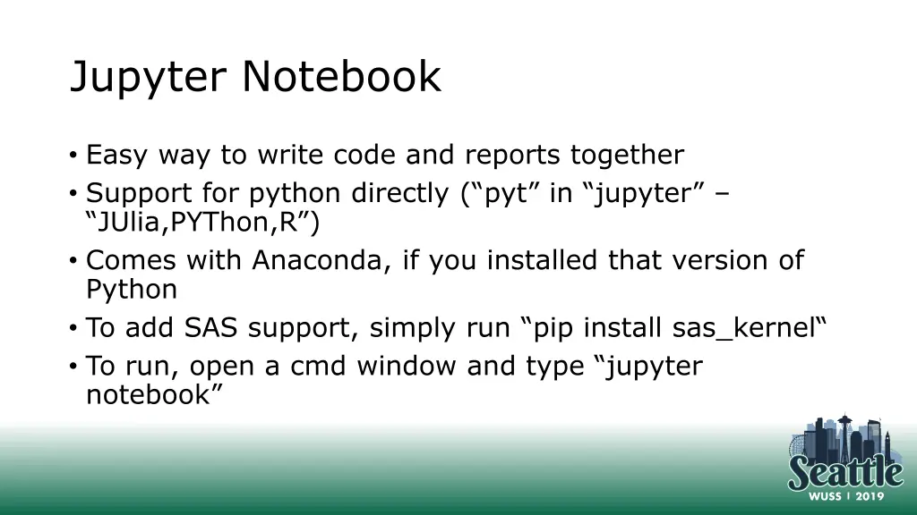 jupyter notebook