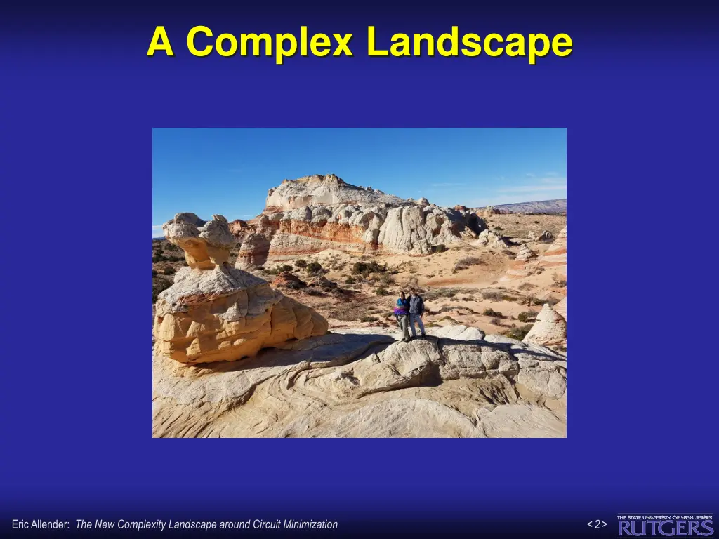 a complex landscape
