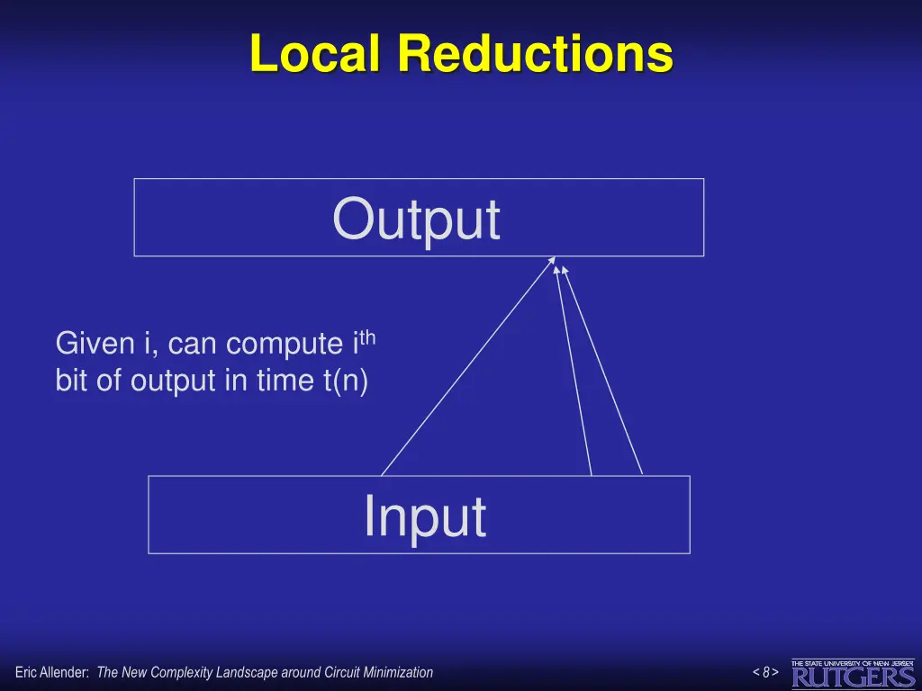 local reductions